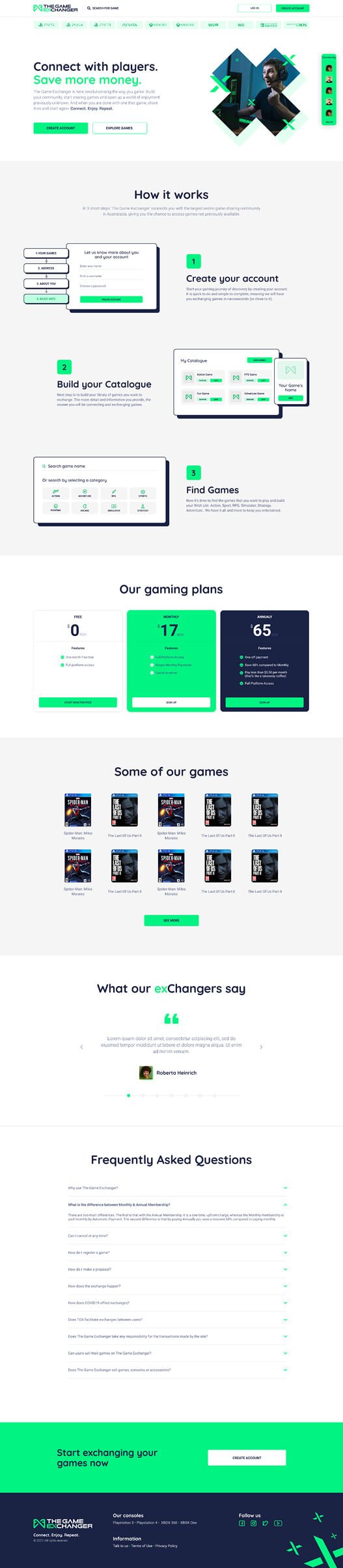 imagem pagina the gamer exchange