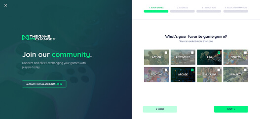imagem pagina the gamer exchange